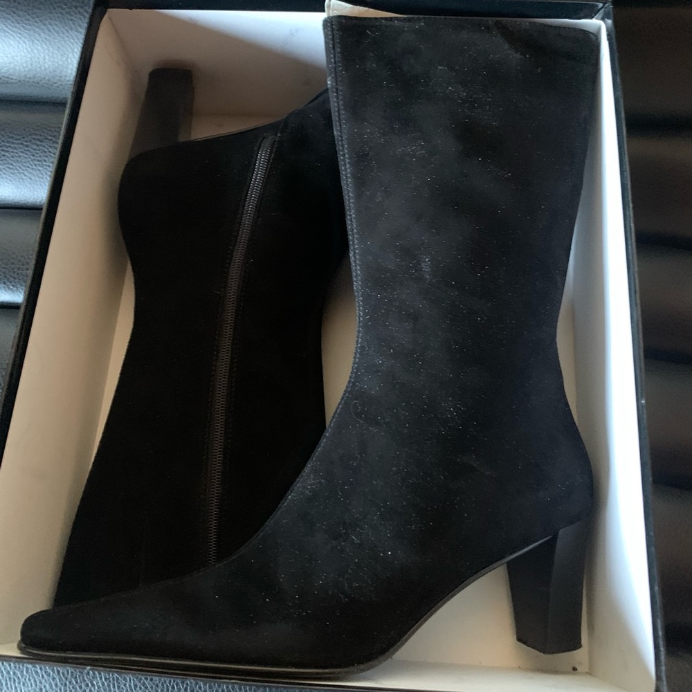 AQUATALIA Black Suede Women's Boots